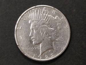 1922 S Peace Silver Dollar...