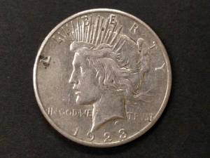 1923 S Peace Silver Dollar...