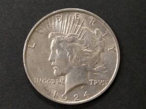 1924 Peace Silver Dollar...