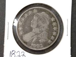 1822 Turban Head Bust Silver Half D...