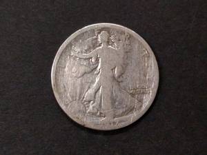 1917 Walking Liberty Silver Half Do...
