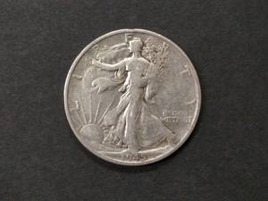 1945 S Walking Liberty Silver Half ...