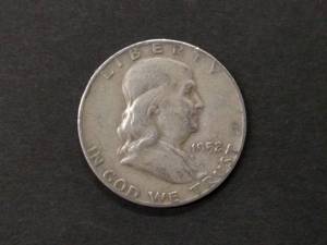 1952 D Franklin Silver Half Dollar...