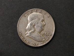 1958 D Franklin Silver Half Dollar...