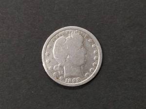 1898 Barber Silver Quarter...