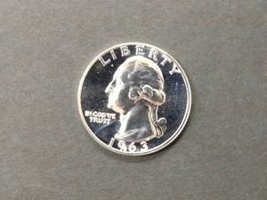 1963 Proof Washington Silver Quarte...