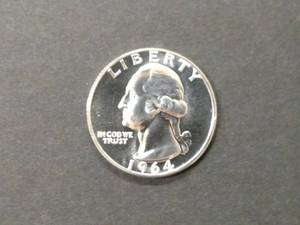 1964 Proof Washington Silver Quarte...