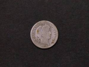 1908 D Barber Silver Dime...