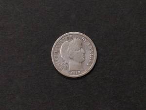 1910 Barber Silver Dime...