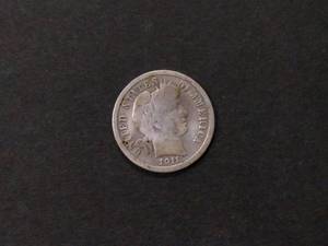 1911 Barber Silver Dime...