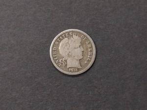 1911 D Barber Silver Dime...