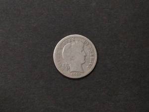 1912 D Barber Silver Dime...