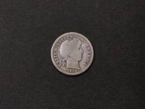 1914 Barber Silver Dime...