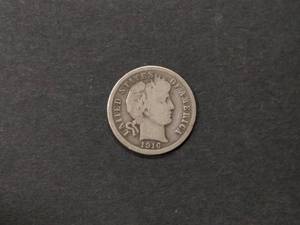 1916 Barber Silver Dime...