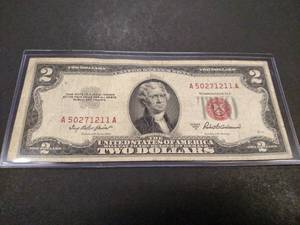 1953 A Two Dollar Red Seal United S...