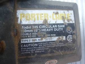 Porter Cable Circle Saw