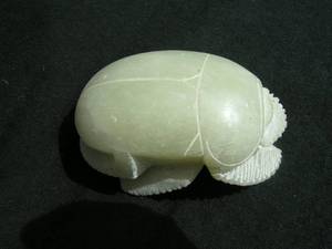 Carved Mineral Beetle Bug