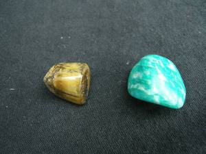 Amazonite and Tiger Eye Mineral Specimens