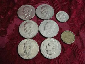 Eisenhowers, Susan B., Sacagawea Dollar Coins