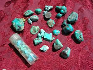 Group Turquoise Mineral Specimens