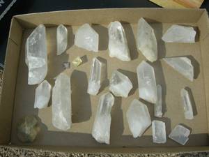 Group Large Clear Crystal Pieces