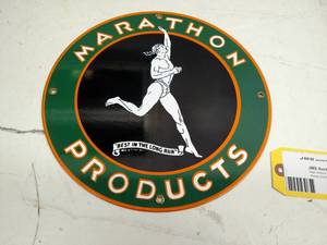 lot 65 image: Marathon Porcelain Sign, 12...