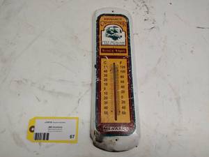 lot 67 image: Vintage Menards Thermometer, 5x17...