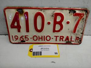lot 98 image: Ohio License Plate...