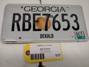 lot 117 image: Georgia License Plate...
