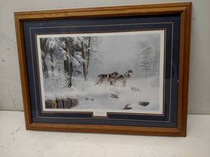 lot 2 image: Morning Solitude Print, 31x23...