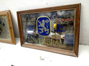 lot 10 image: Lowenbrau Mirror, 23x16...