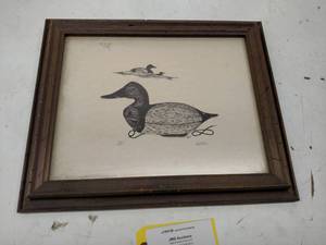 lot 13 image: Duck Sketch, 17x14...