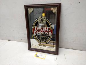lot 33 image: Double Diamond Mirror, 14x20...