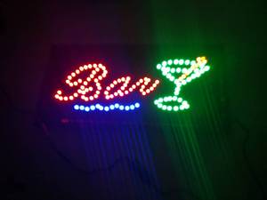 lot 42 image: Bar LED Lighted Sign, New, 19x10...