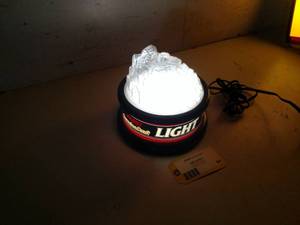 lot 44 image: Pabst Light Lighted Bottle Display,...
