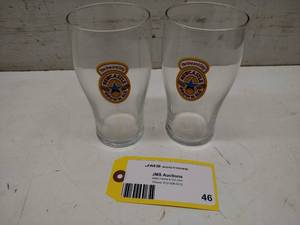 lot 46 image: (6) New Castle Beer Glasses...