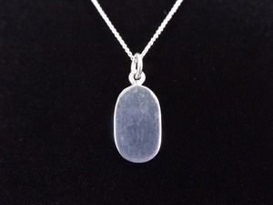 .925 Sterling Silver Blank Pendant Necklace