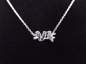 .925 Sterling Silver Birds on a Branch Necklace