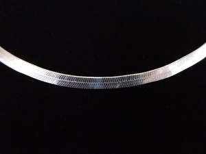 .925 Sterling Silver Herringbone Necklace
