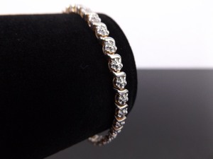 .925 Sterling Silver Diamond Accented Bracelet