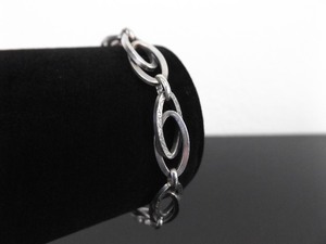 .925 Sterling Silver Charm Link Bracelet