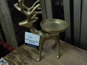 Set of 4 MainStays Gold Reindeer Ca...