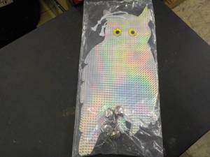 2 Shimmering Owls with Bells 17 ta...