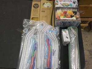 Box of Paper Straws, Stainless Stee...