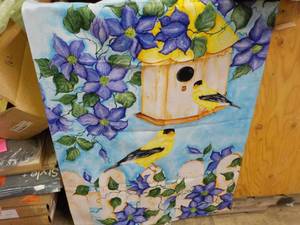 Garden Flag and buttons...