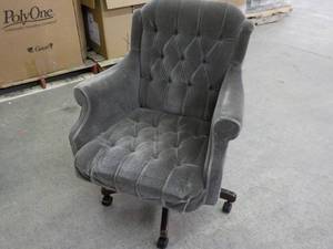 Velour Office Chair- some damage as...