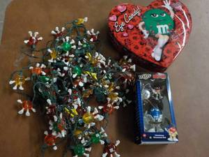 M & M Lights and Elvis Ornament...