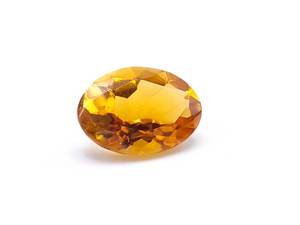 lot 39 image: Oval Cut .71 Carat Natural Orange Tourmaline Gemstone
