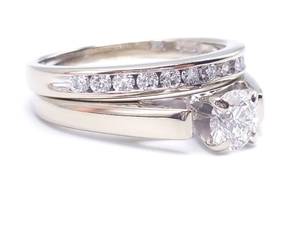 lot 4B image: Higher Grade ShaneCo Diamond Bridal Set in 14k White Gold - $4125 VIDEO
