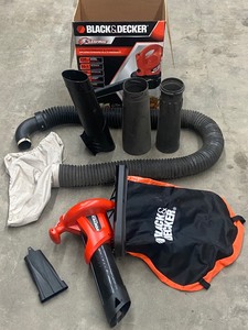 lot 12 image: Black & Decker Leaf-Hog Electric BlowerVac (Incomplete)